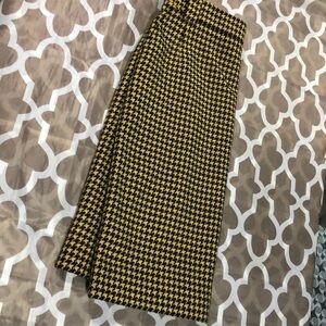 Mondi skirt Vintage plaided black‎ and yellow made in Germany medium